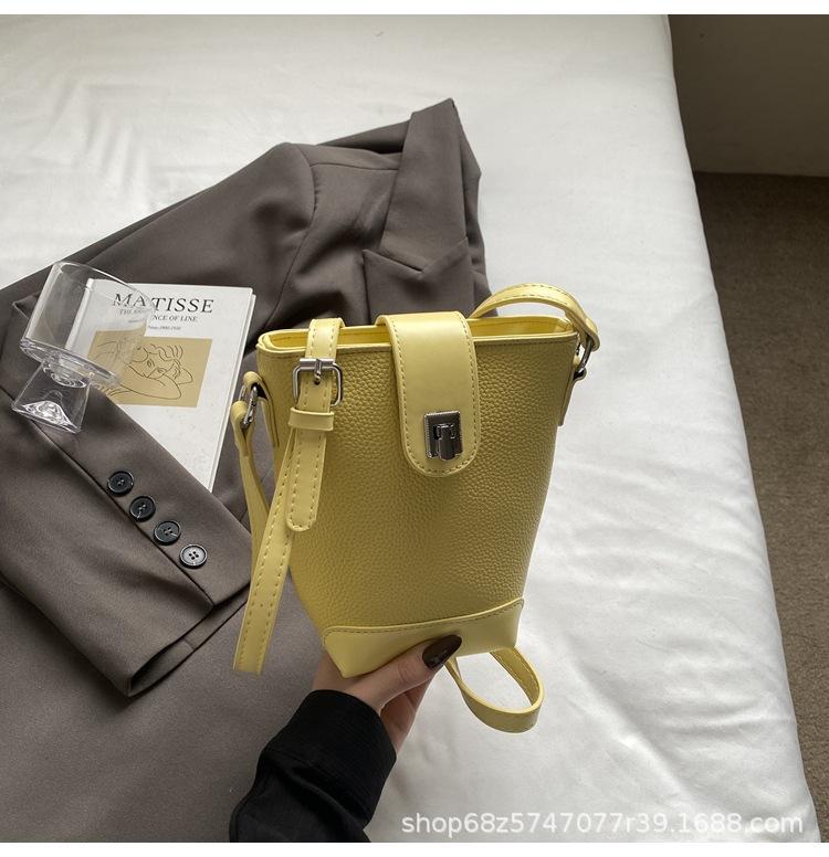 Foreign Style Ins Versatile Bucket Small Bag Women's 2025 New Summer Niche Design Mobile Phone Bag Shoulder Messenger Bag