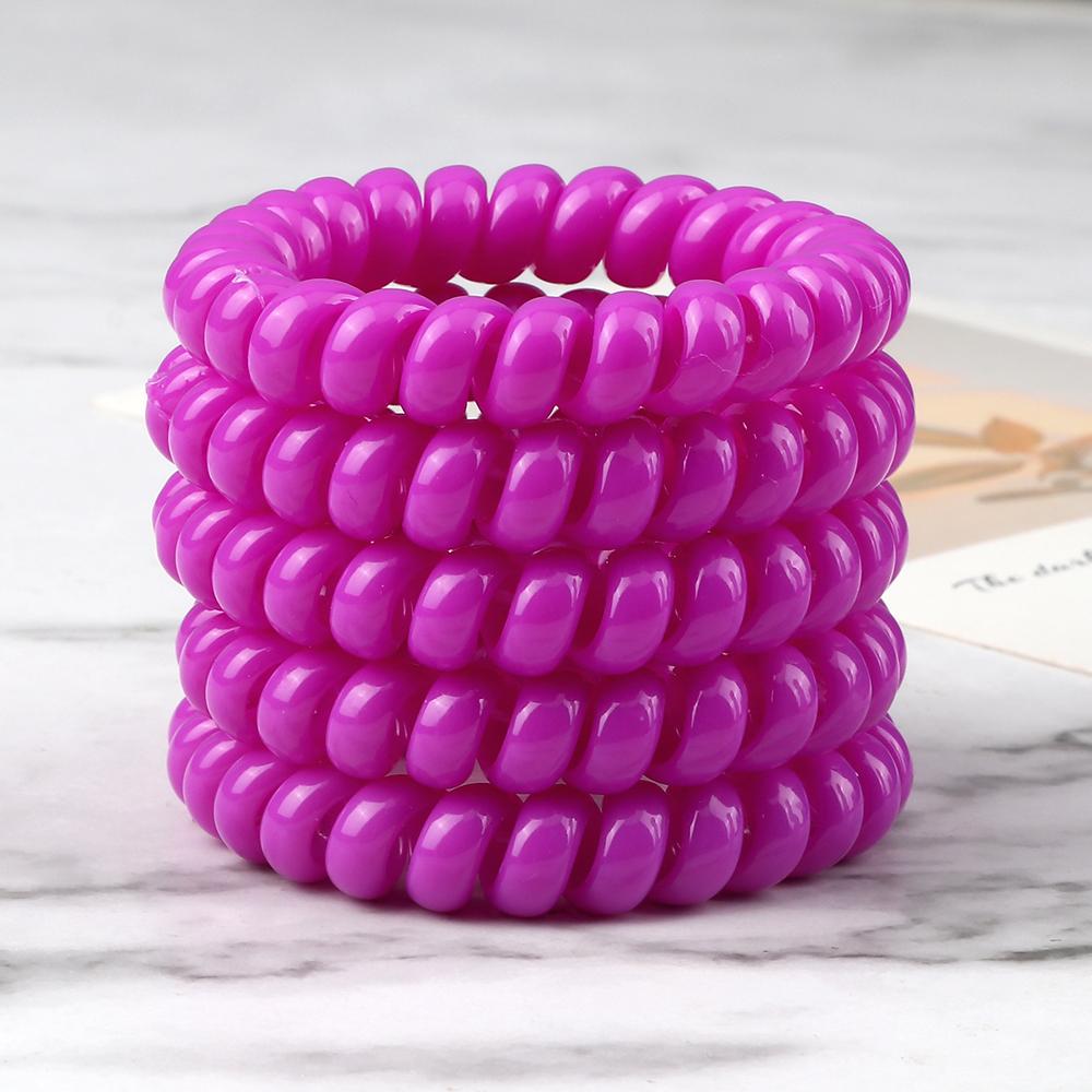 5 buc/set Elastic Culori Bomboane Fir de Telefon Simplu Benzi de Păr pentru Femei Coadă de Păr pentru Copii Fete Scrunchies Bandă de Păr Gumă Cadouri