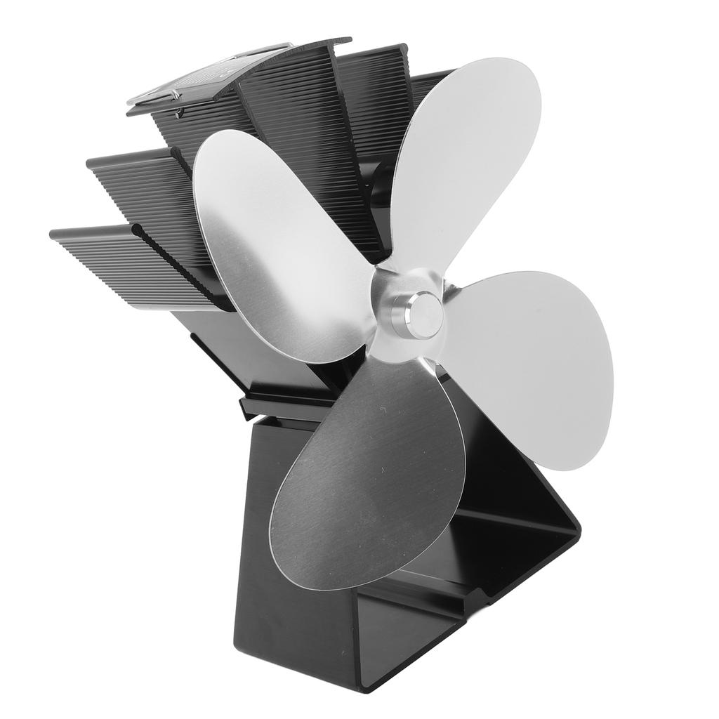 Wentylator kominkowy 4-łopatkowy pionowy trapezowy termoelektryczny zasilany ciepłem wentylator do pieca na drewno