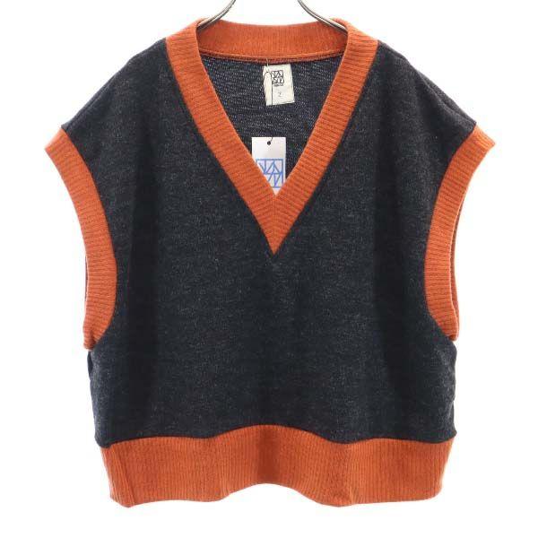 unused VAST222 19AW made in Japan By color V neck Knit vest 2 Men's Used
