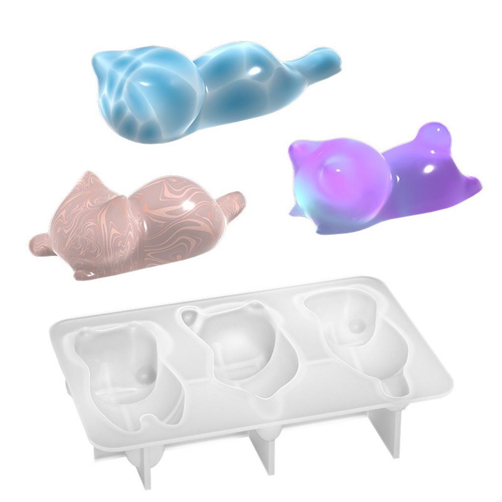 Animal Fondant Molds 3D Shaped Silicone Moulds Cute Pen Holder Decorating Molds Candy Soap Candle Epoxy Clay Molds