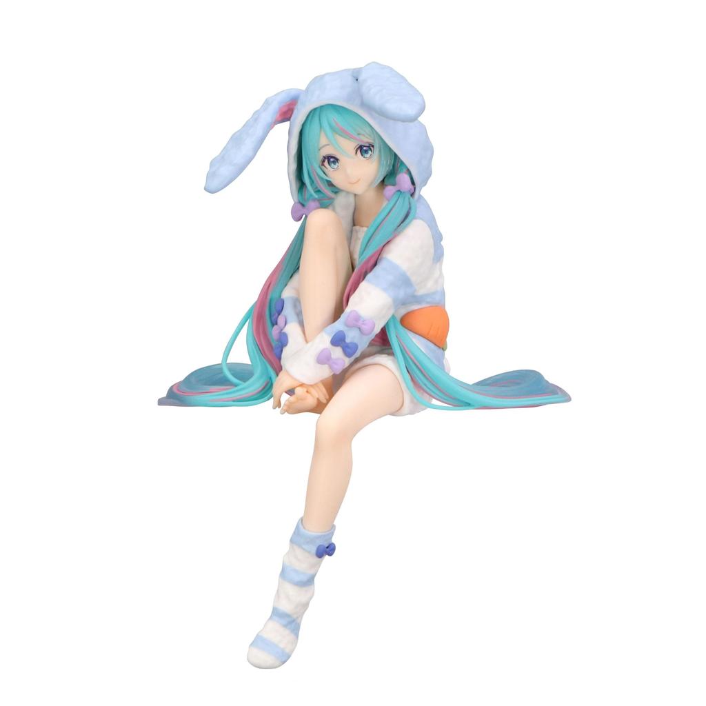 Hatsune Miku Series Noodle Stopper Figure Bunny Ear Pajamas Blue Ver.