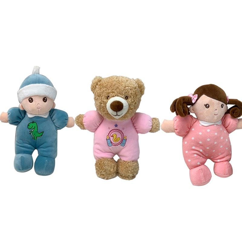 Soft Baby Comforting Doll Pillow Cute Bear Plush Toy For Boys Girls Children's Festival Gift 30cm