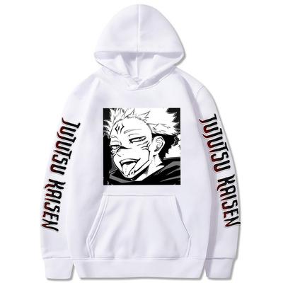 Jujutsu Kaisen Gojo Satoru Yuji Itadori Graphic Hoodies Oversized Hooded Sweatshirt Long Sleeves Hoodie Men Women Clothes