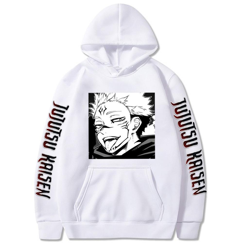 Jujutsu Kaisen Gojo Satoru Yuji Itadori Graphic Hoodies Oversized Hooded Sweatshirt Long Sleeves Hoodie Men Women Clothes