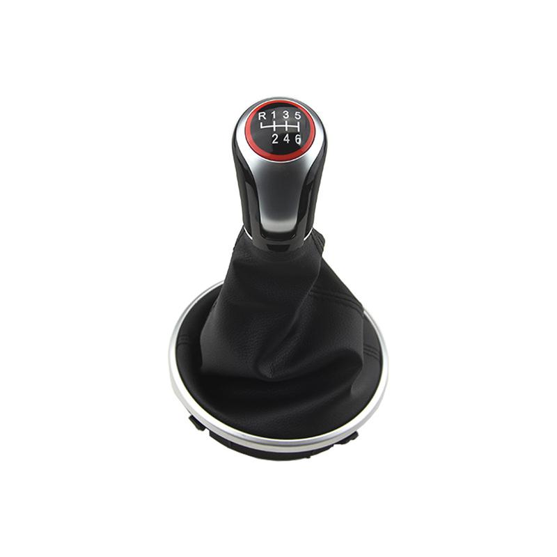 New Gear Shift Knob 5 Speed Lever Change Knob Gaiter Boot Cover Fit For Skoda Roomster 2006-2014 Car Styling