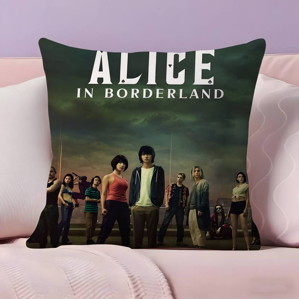 A-Alice In Borderland Pillow Case Ultra Soft Skin Friendly Fabric Cloud Like Comfort & Concealed Zipper
