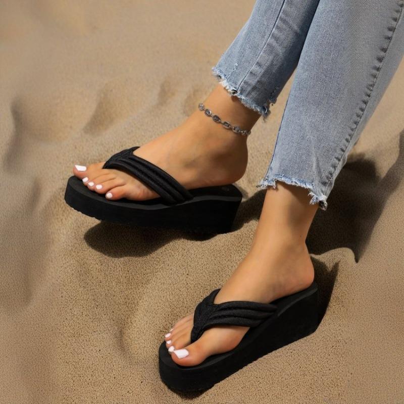 Fashion Women Slippers New Summer Casual Slippers Flip Flop Platform Fashion Outdoor Beach Shoes Comfort Simple Sandals Slides Women