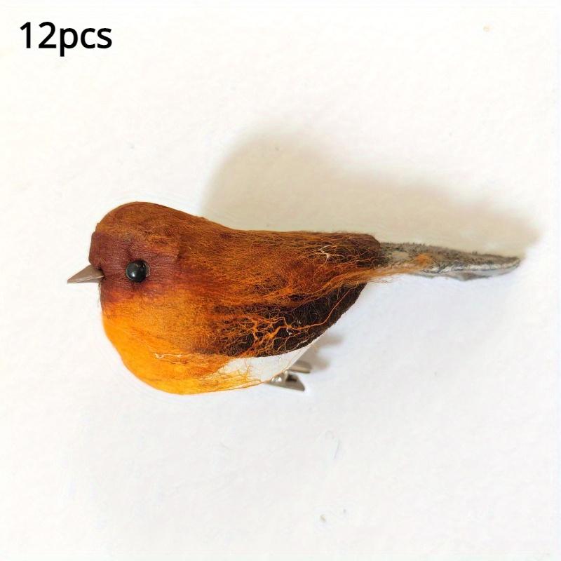 

12 шт. 60 г клип на рождественские Робины милые праздничные рождественские украшения в виде птиц и елок орнамент 12pcs