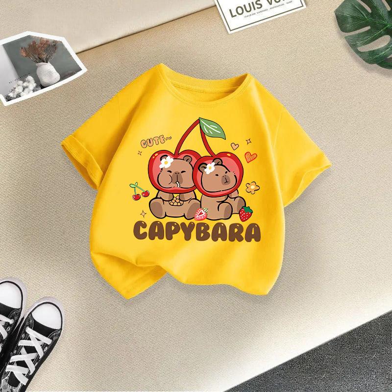 Children's Casual Short-sleeved T-shirt - Summer Girls' And Boys' Fashionable And Cute T-shirt