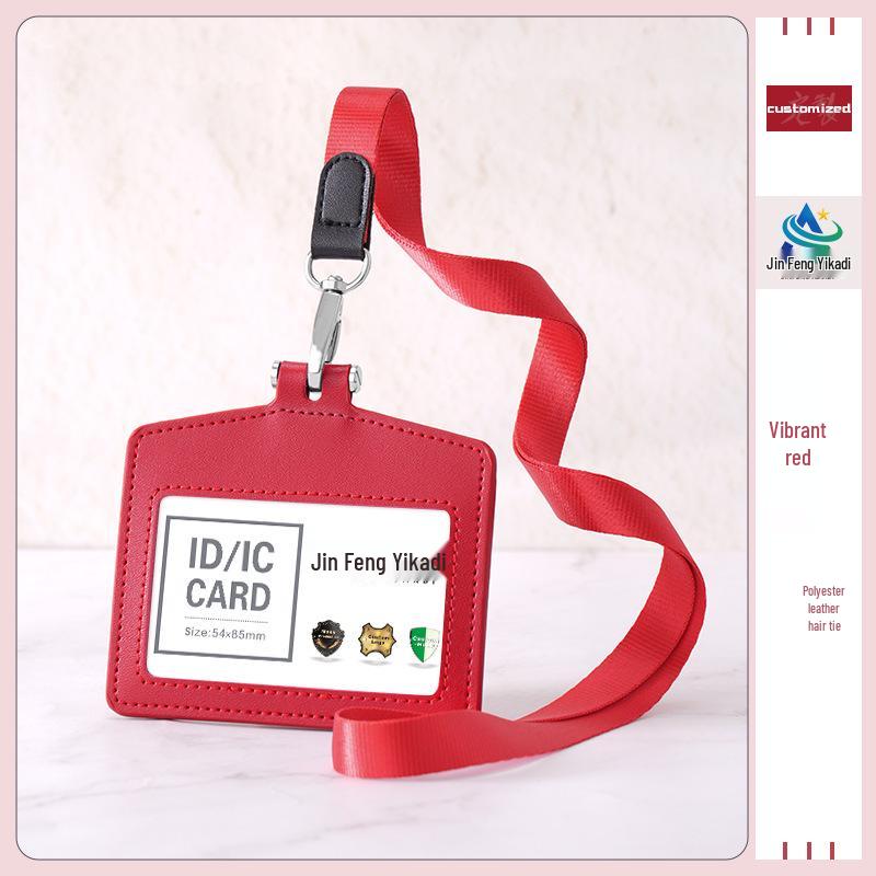 Premium Genuine Leather ID Card Holder for Employees & Students