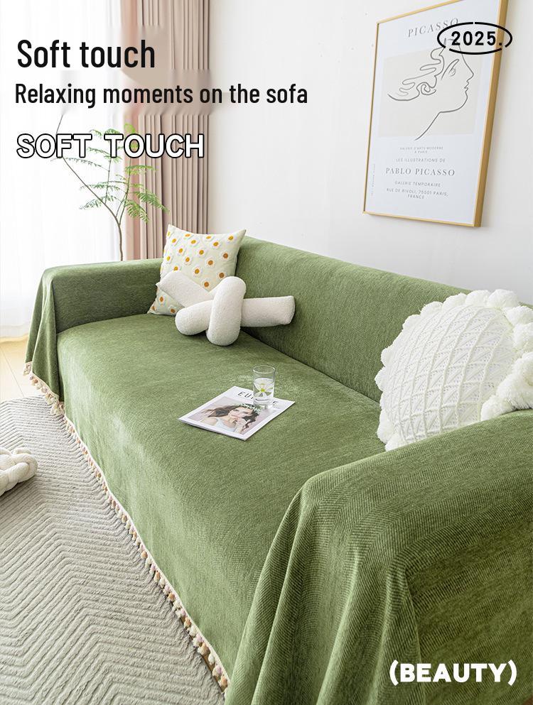 Uniwersalny wodoodporny pokrowiec na sofę z mikrofibry: Całoroczny, Odporny na mocz, Jednolity kolor