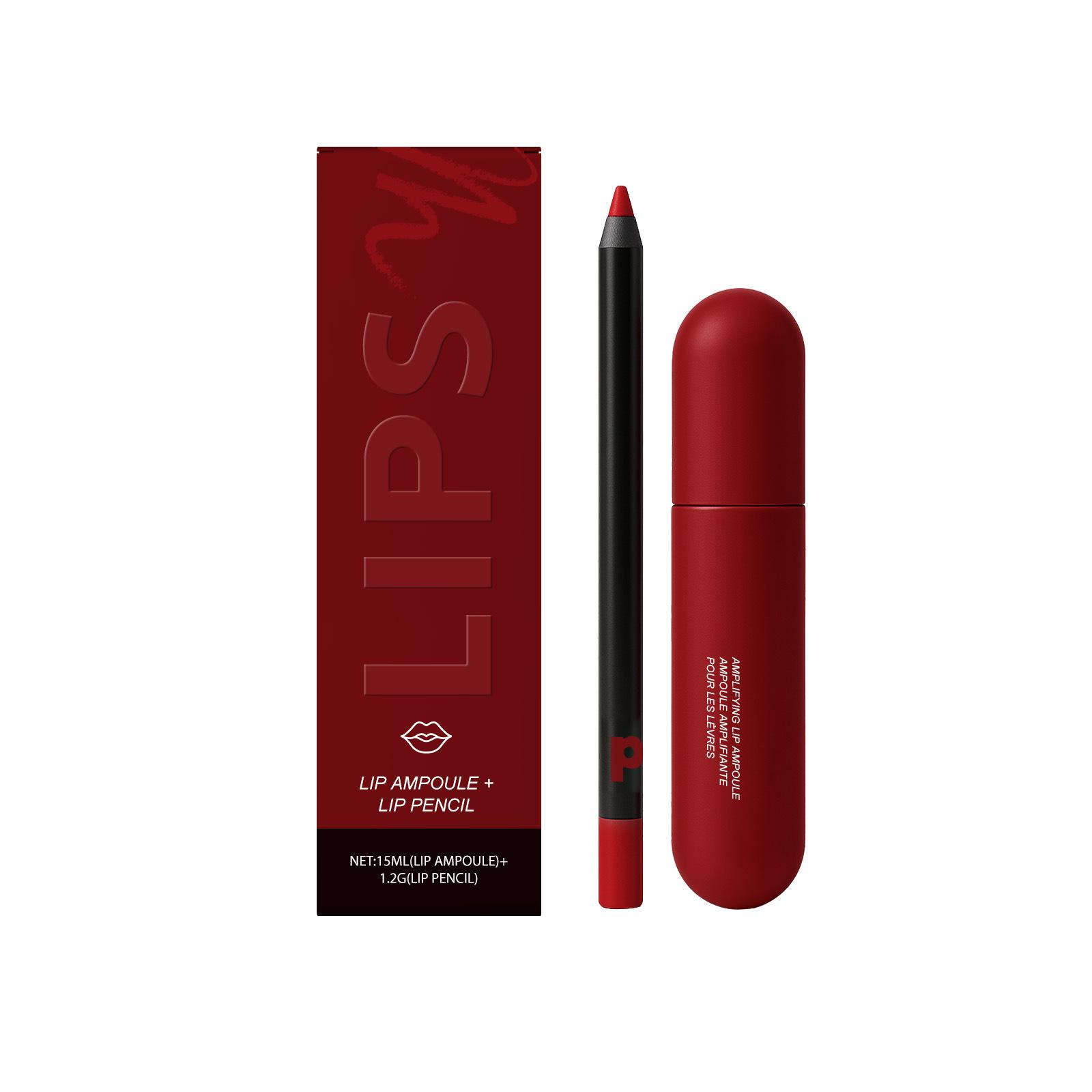 

Suitable for color 6-color matte non-stick lip gloss, long-lasting, easy-to-color velvet waterproof lip glaze Classic red