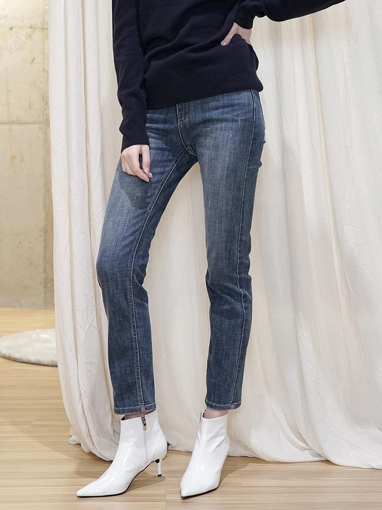 PINBLACK Straight Wash Denim Blue