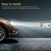 1 Pair Metal H11 H8 H9 120w Canbus Led Headlight Kit High Low Beam Bulbs Ultra-White 6500k