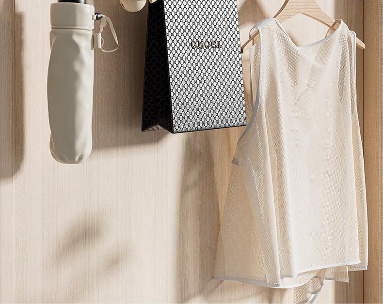 Walnut Strong Load-Bearing Door & Wall Hook Rack