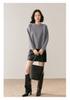 Women's Thickened Cashmere Raglan Sweater: Double-Layer, Loose Fit, Round Neck, Fashionable Knitted Base Layer, Lazy Style