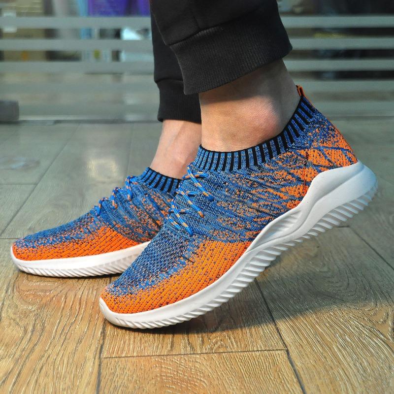 2025 Mens Casual Walking Shoes Summer Mesh Lace-up Vulcanized Shoes Non Slip Breathable Gym Running Sports Shoes Sneakers Hombre