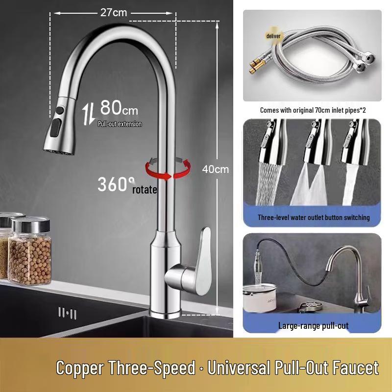 

Universal Pull-Out Kitchen Faucet
