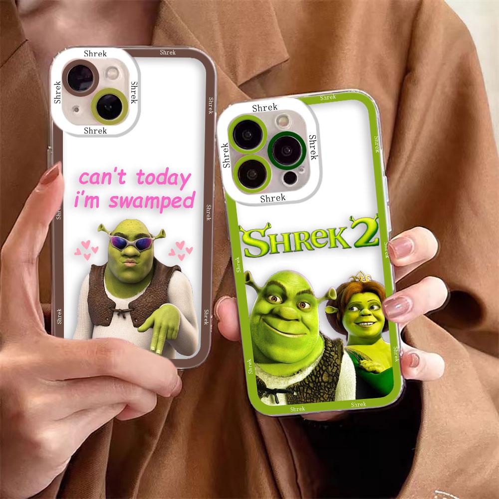 Funny Movie S-Shrek Clear Phone Case For Samsung Galaxy S26 S25 S24 S23 S22 S21 S20 FE PLUS ULTRA EDGE Silicone Case Shell Capa