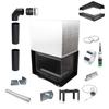 Cast Iron Fireplace KRATKI ZUZIA Right 15 kW Ø 200 Lift-up