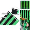 Vibrant Black And Green Rain Curtain For Stunning St. Patrick's Day Party Backdrops