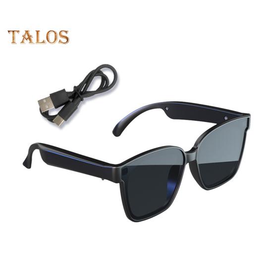 

Bluetooth-сумісні розумні сонцезахисні окуляри з аудіосистемою відкритого вуха Голосове керування Hands-Free Перезаряджувані ультрафіолетові окуляри Музичні окуляри чорний