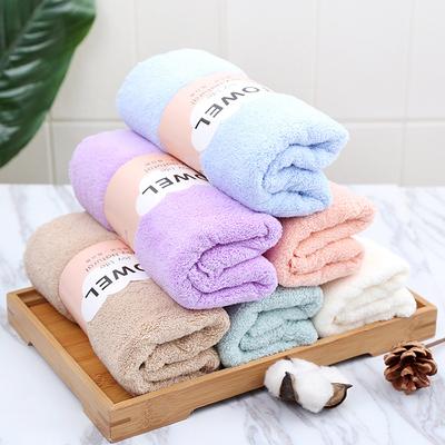35*75cm Coral Fleece Towel, Soft and Thickened Face Towel, Absorbent Household Daily Necessities