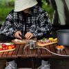 Travel Gas Cooker Stainless Steel Camp Stove High Efficiency Camp Stove for Backpacking Trip