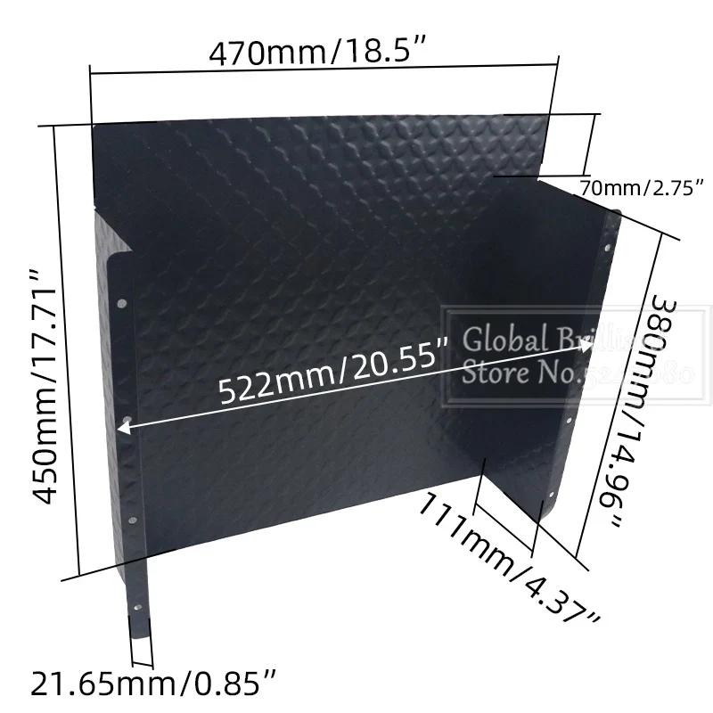 

Защита топливного бака из высокопрочного железа черного цвета для караванов-прицепов чёрный