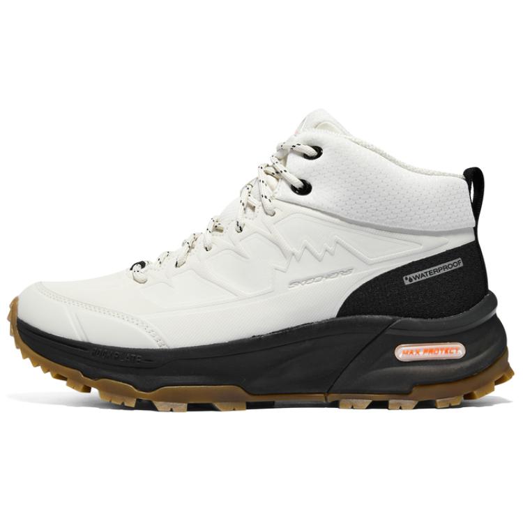 Skechers Max Protect Тканевые уличные комфортные прочные кроссовки средней высоты Lifestyle Повседневные кроссовки Женские кроссовки Белый Черный 180203-NTBK 35
