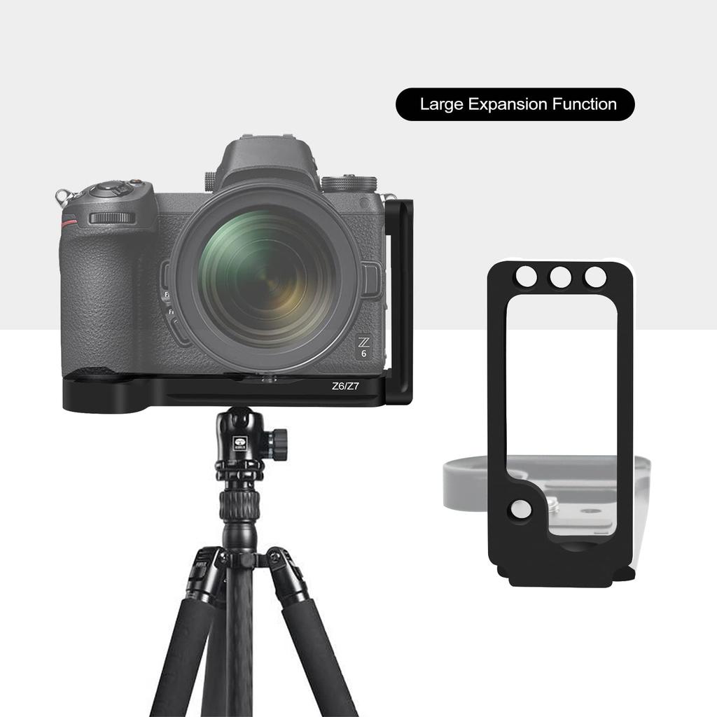 Vertical Shoot Hand Grip for Nikon Z6 and Z7 with Extended Quick Release Camera Bracket Holder Z6, II, Z7, II, L-Plate
