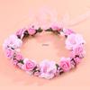 Korean Style Bridal Flower Headband – Wreath Headpiece for Weddings and Beach Vacations