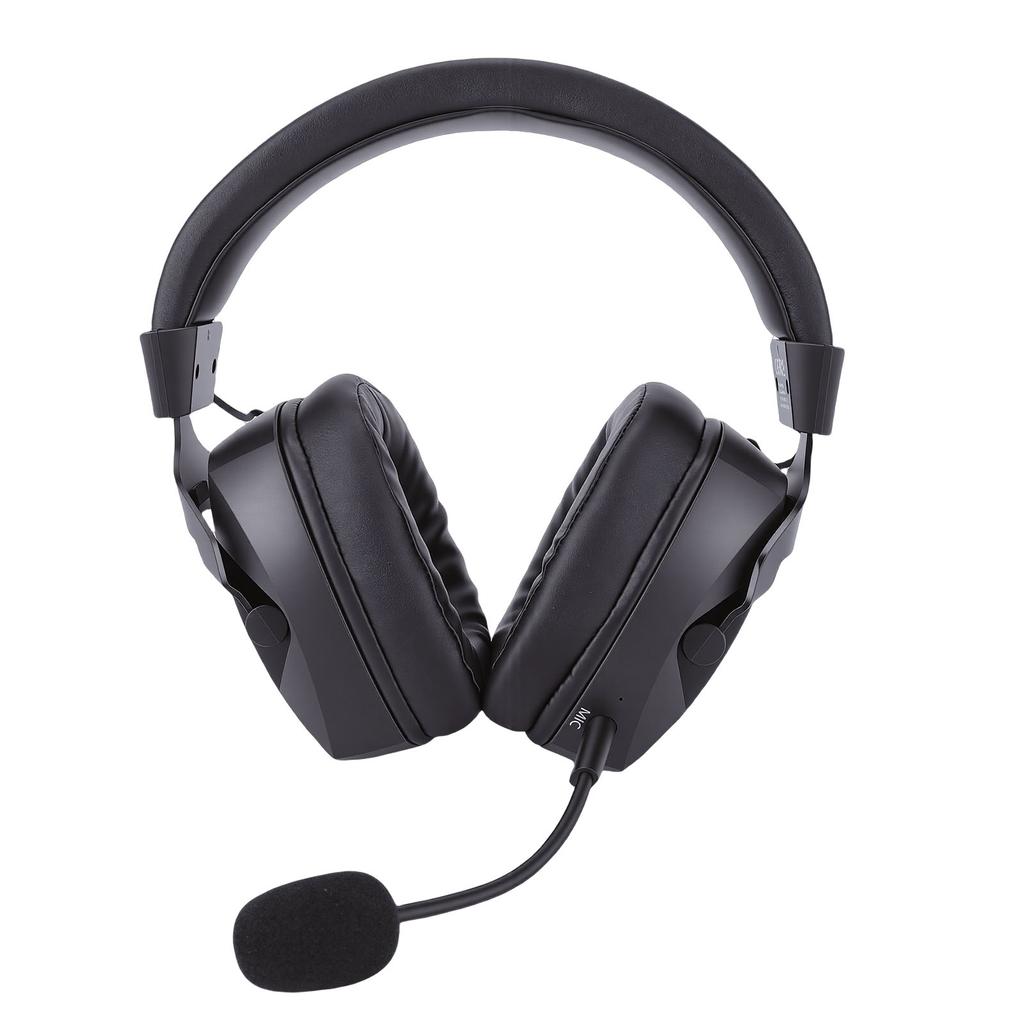Wireless Gaming Headset Fit for Switch PC 2.4GHz Bluetooth 5.4 Headphones with Noise Canceling RGB Light 7.1 Surround