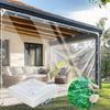 1 Stück PE Verdickt Transparent Wasserdichtes Tuch Reißfest Staubdicht Kunststoff Wachstuch Outdoor Überdachung mit Verstärkten Metallösen Geeignet