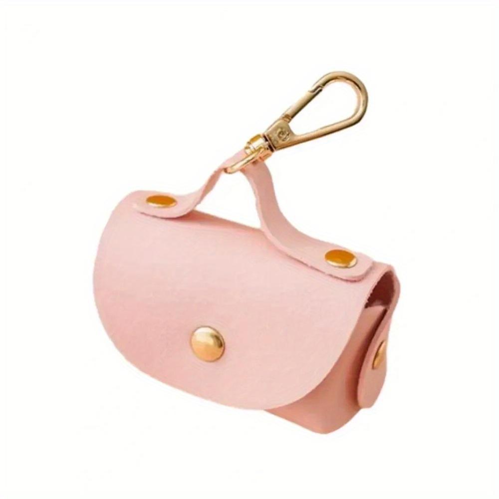 1 buc Suport elegant pentru saci de excremente pentru animale de companie, din piele ecologică, cu dispenser pentru saci de câine, organizator portabil pentru saci de excremente de câine, accesorii pentru animale de companie