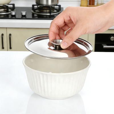 1Pcs 14Cm Stainless Steel Seasoning Pot Cover Easy Clean Non-Rust Sturdy Lid for Tiny Pans Spill Stopper Kitchen Essential