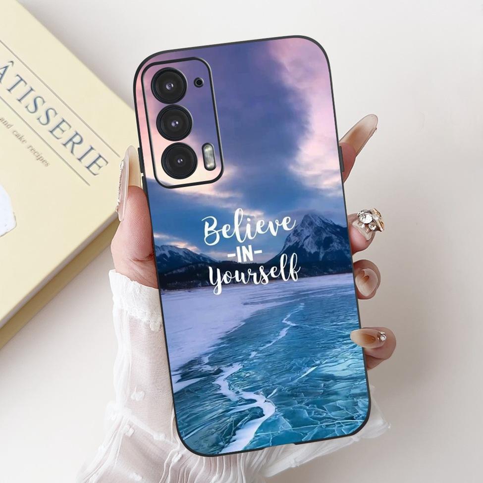 For Edge 20 20Pro 20Lite Phone Cover For Motorola Edge 20 Pro Case Silicone Luxury Fashion Love Cute Cat Girl Funny Cool Painted
