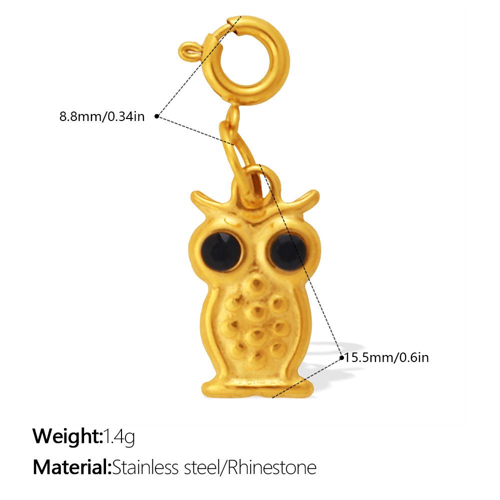 Personalized Fashion Owl Flying Pig Animal Series Jewelry Buckle Pendant Diy Jewelry Accessories