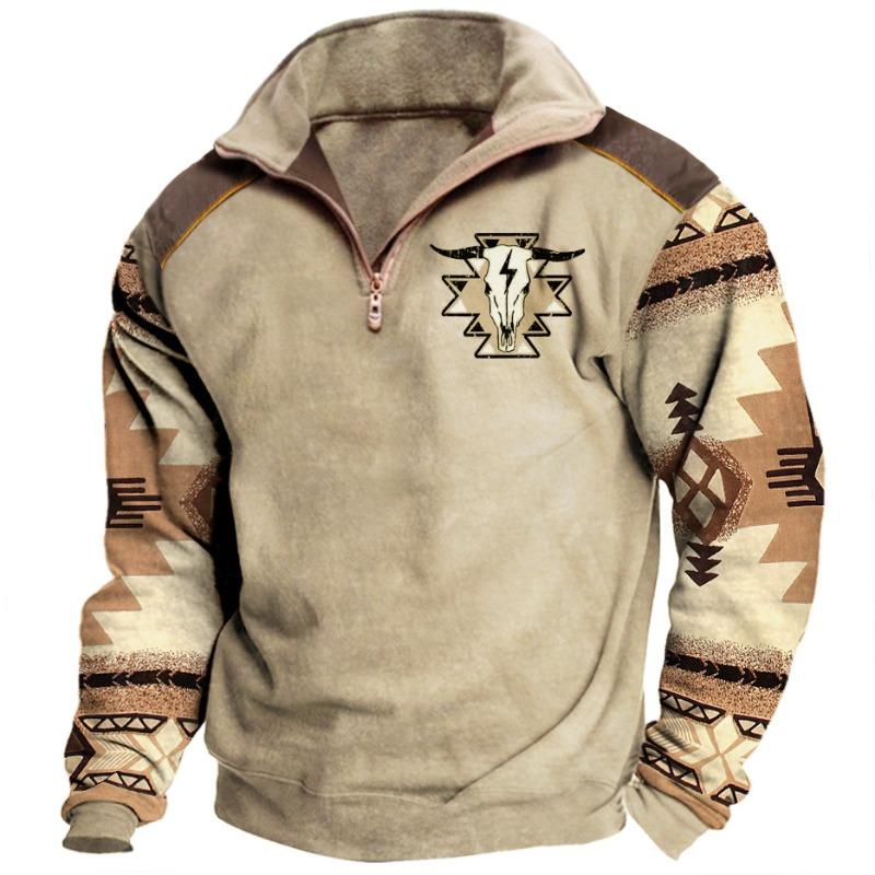 Hot selling spring and autumn large size men's lapel sweatshirts outdoor casual sweatshirts