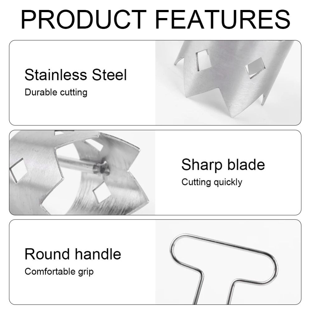 Stainless Steel Fruit Corer Extractor Rotating Household Vegetable Corer Tool Portable Rust-proof Fruit Peeler Kitchen Gadgets