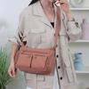 Wasserdichte Nylon-Crossbody-Tasche für Damen Mehrere Taschen Schulter-Handtasche mit Reißverschluss