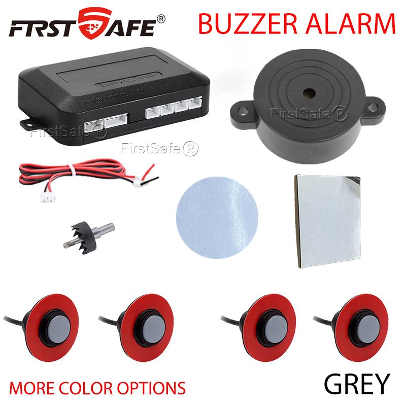 Parking Sensor 6 Colors 16.5mm Flat Sensor Reverse Radar Sound Buzzer Alarm Sound