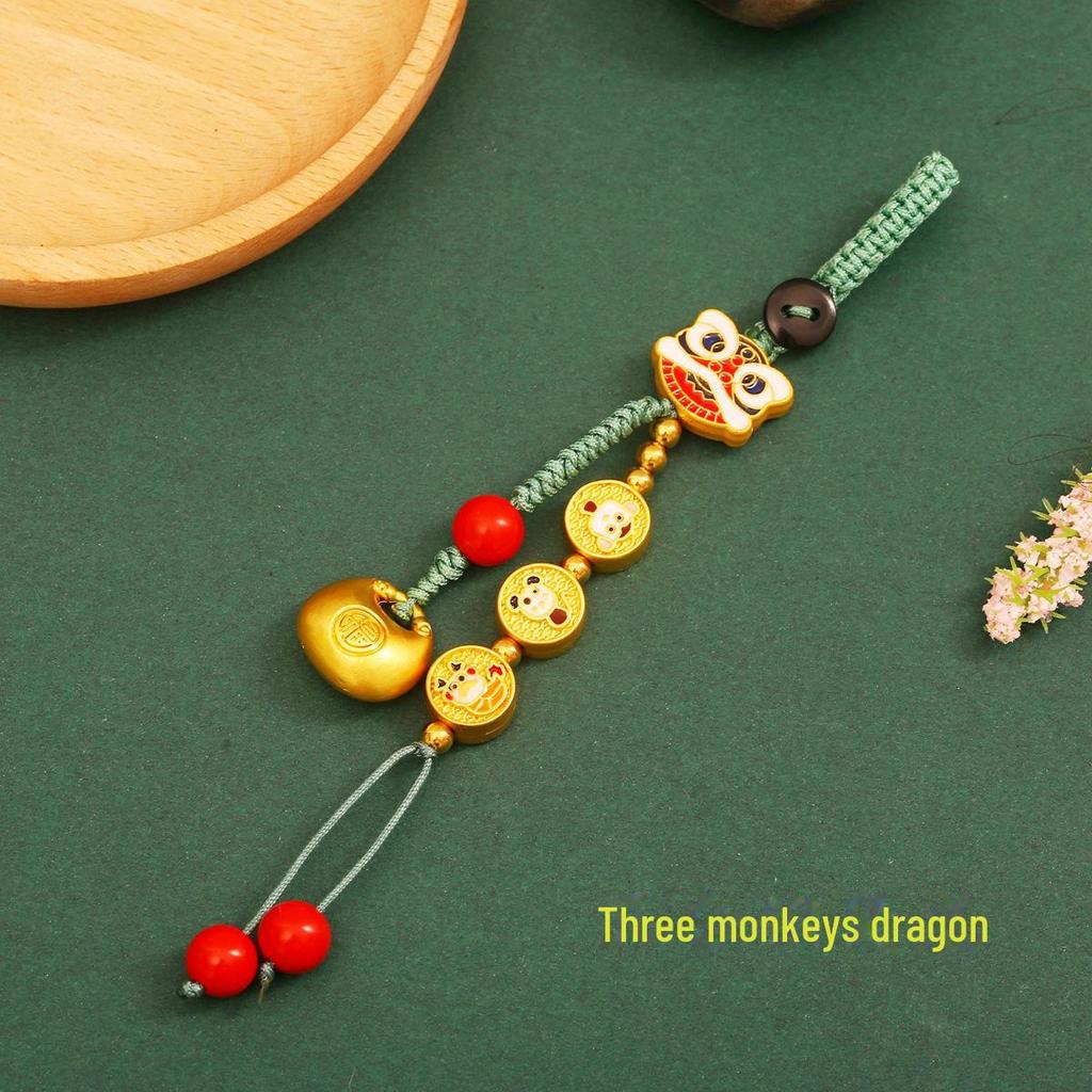 Twelve Zodiac Multi-Function Gold Keychain Pendant