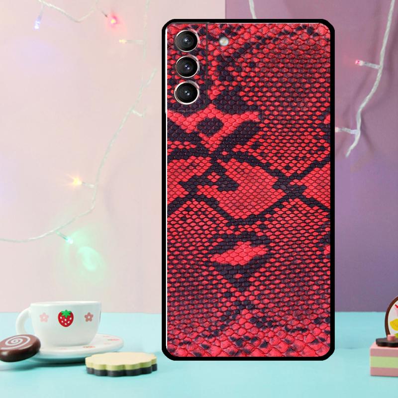 Snake Skin Case For Samsung Galaxy S21 S20 FE S22 S23 S24 Ultra Note 10 Plus Note 20 S8 S9 S10 Cover