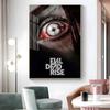 1pc Classic Horror Movie Evil Dead Rise Poster Sticker Print Waterproof Wall Art For Living Room Bedroom Home Decor