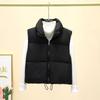 New winter cotton vest women's versatile loose fashion and thin simple stand-up collar short vest jacket