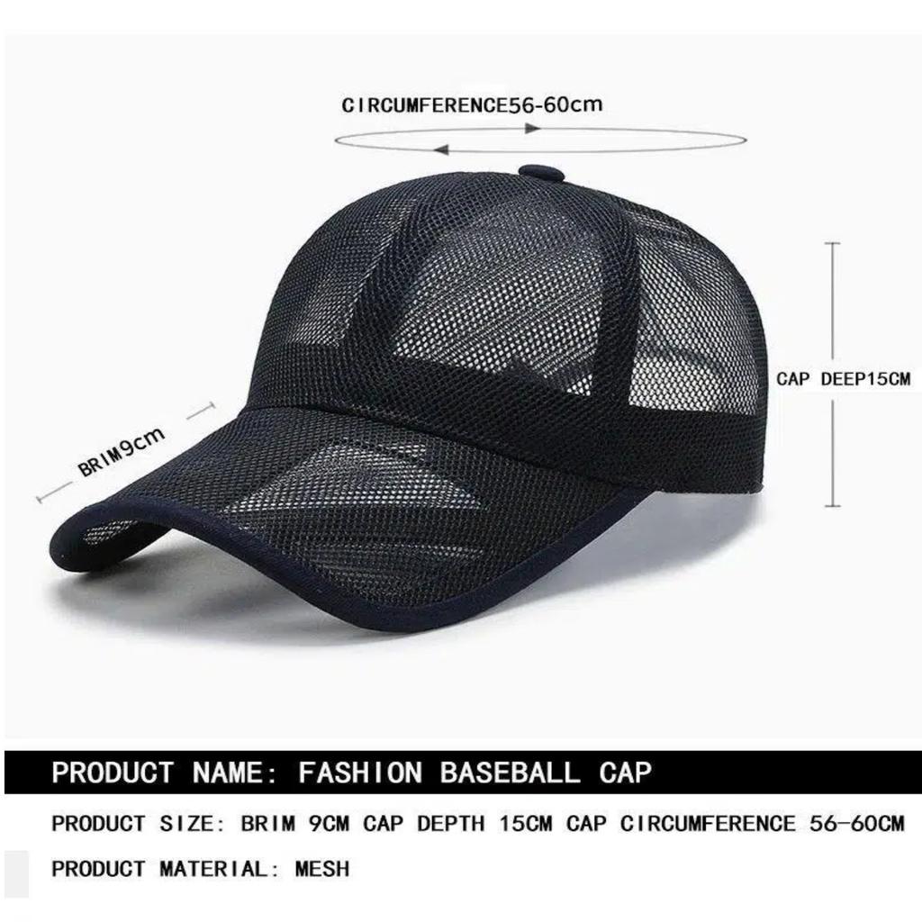 Summer Men Hat Openwork Brim Breathable Mesh Cap Outdoor Sports Sunscreen Baseball Women Sunhat