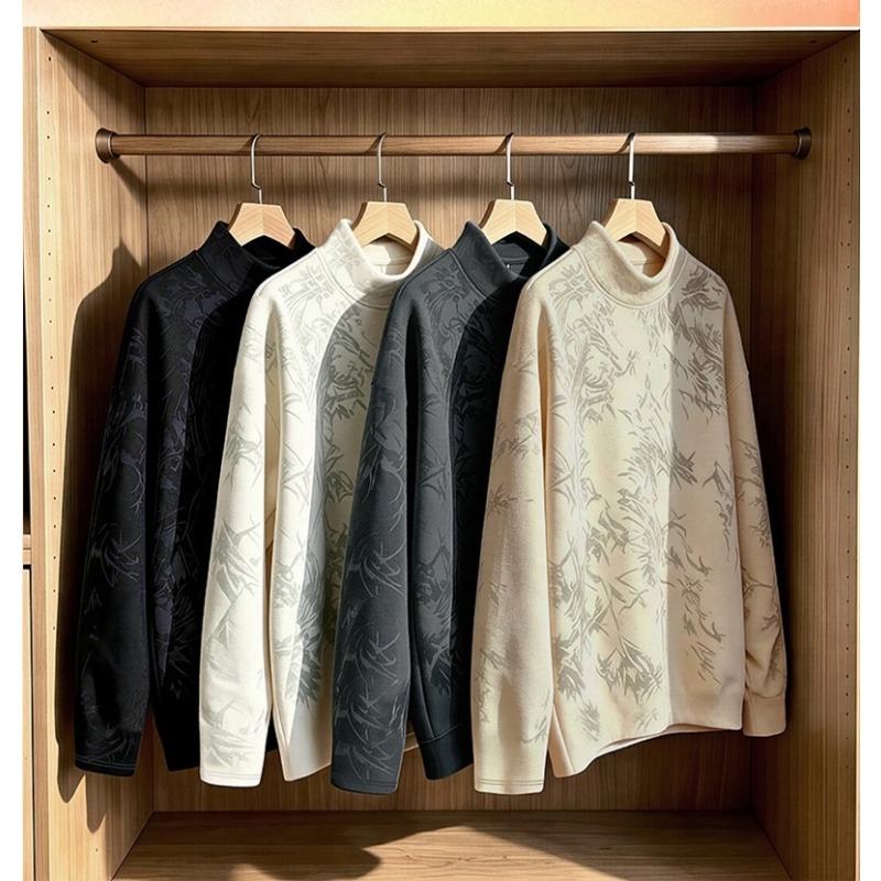 Men Spring Autumn Graphic Print Hoodies Vintage Pullovers Men Women Streetwear Round Neck Sweatshirts