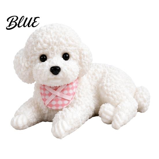 Miniature Sleeping Dog Decor Realistic Puppy Dashboard Ornament Cute Figure Pet Keepsake for Birthday Gift Vivid Statue Car Interior Desk Decoration